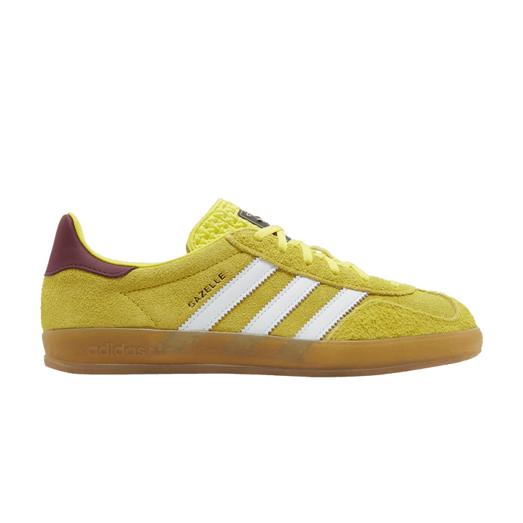 adidas Gazelle Indoor Bright Yellow Collegiate Burgundy (Women's) IE7003