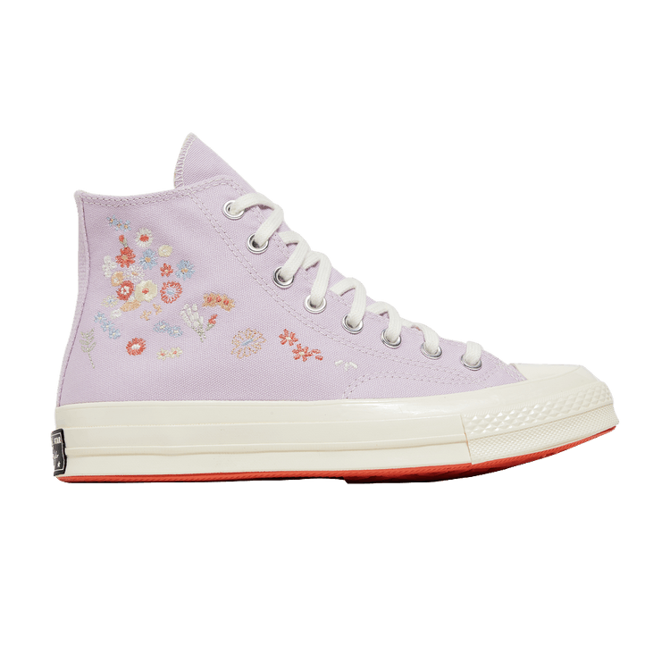 Converse Chuck Taylor All-Star 70 Hi Embroidered Floral Pale Amethyst
