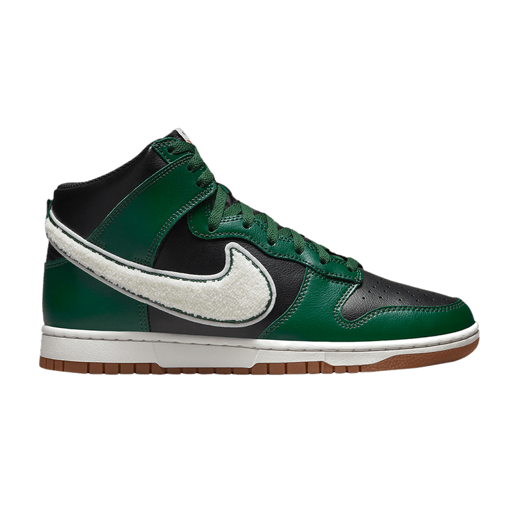 Nike Dunk High Chenille Swoosh Black Green DR8805-001