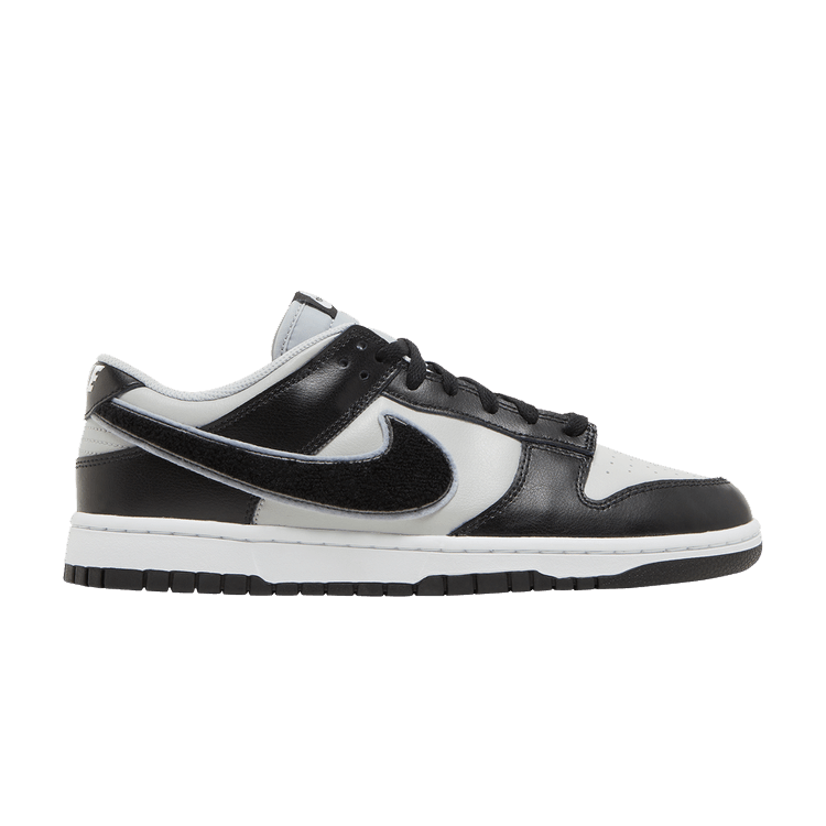 Nike Dunk Low Chenille Swoosh Black Grey DQ7683-001