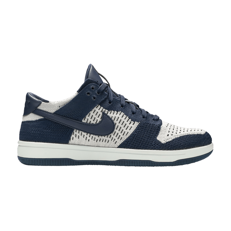 Nike Dunk Low Flyknit College Navy Pure Platinum 917746-400