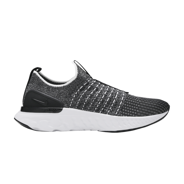 Nike React Phantom Run Flyknit 2 Black White Blend CJ0277-003