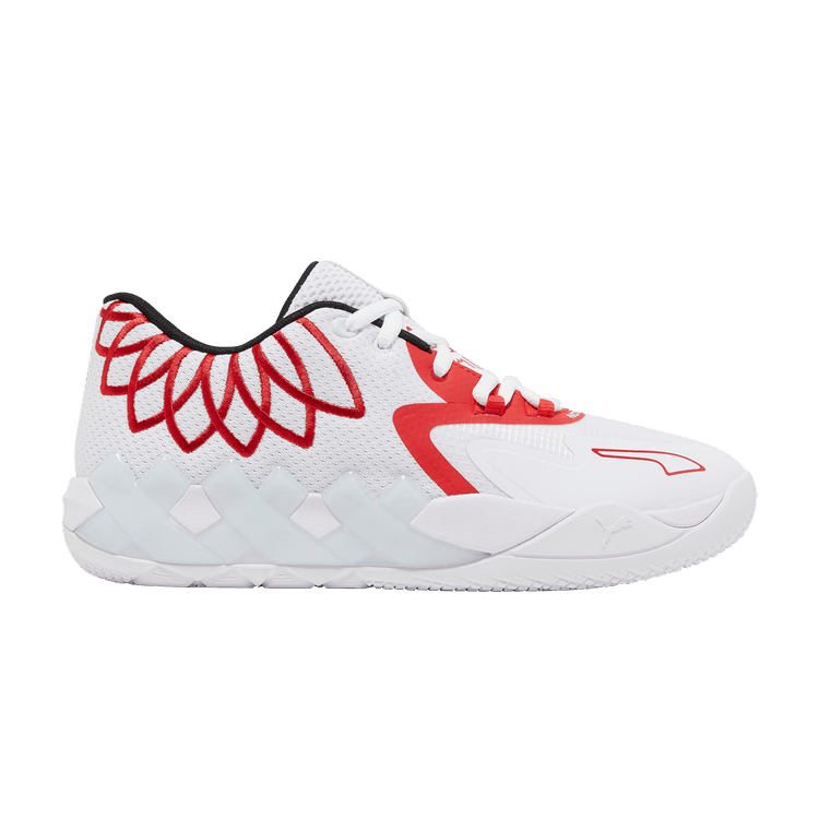 Puma LaMelo Ball MB.01 Lo Team Colors White High Risk Red 376941-10